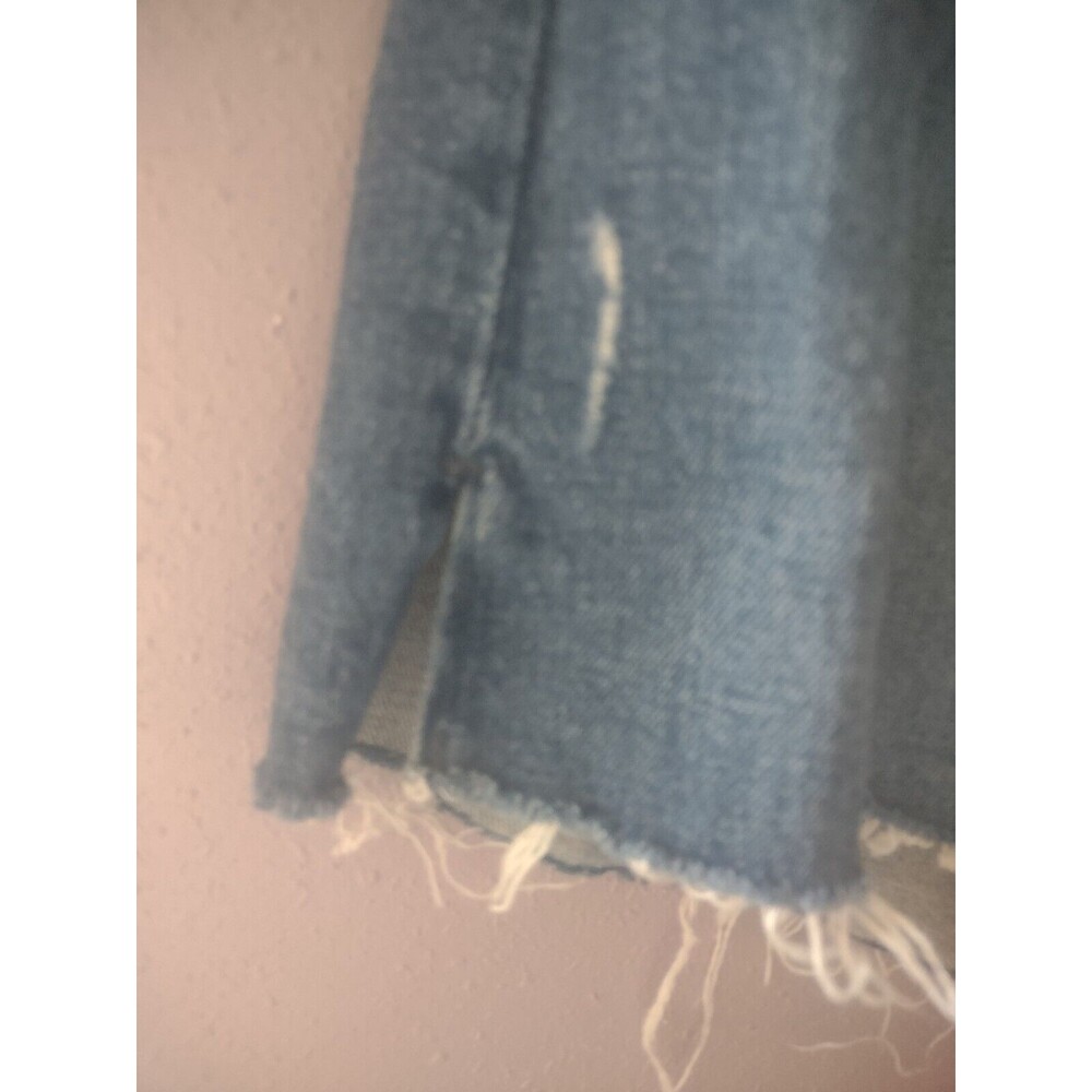 NWT Abercrombie & Fitch The 4" Mom Short Distressed Denim High Rise Size 20 - Picture 5 of 10